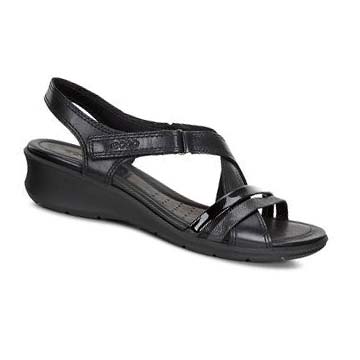 Women's Ecco Felicia Sandals Black | SG 173CTV